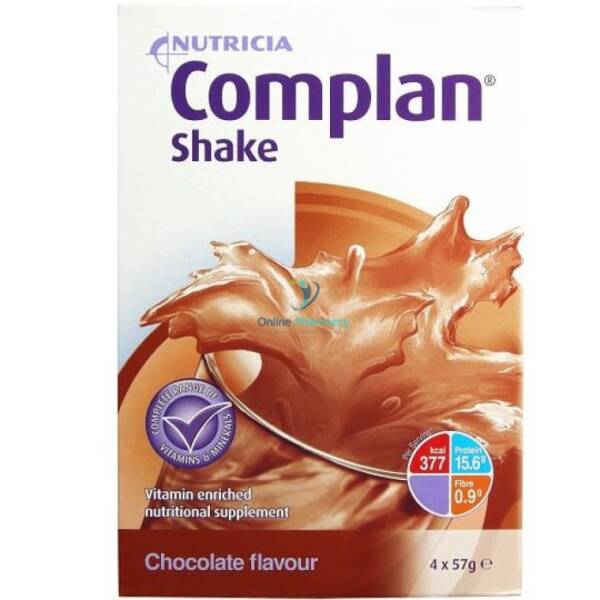 Complan Nutritional Shake Chocolate - 4 x 57g