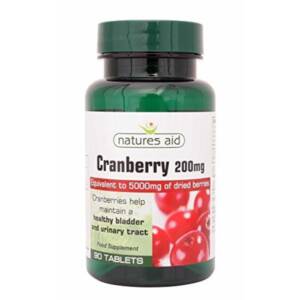 CRANBERRY 200MG TABLETS 90`S NATURES AID