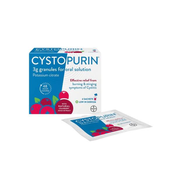 Cystopurin Potassium Citrate Cranberry Sachets 6 Pack