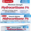 De La Cruz Hydrocortisone 1% Ointment for Itching, Maximum Strength, No Preservatives, Colors or Fragrances, Made in USA, 1 OZ.