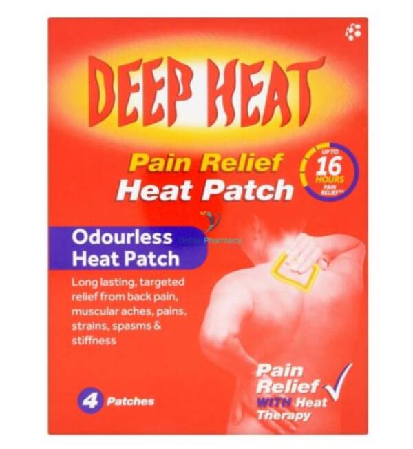 Deep Heat Pain Relief Heat Patch - Single Patch / 4 Pack