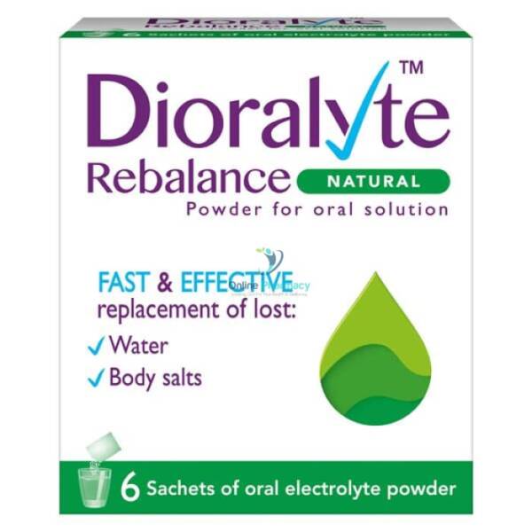 Dioralyte Rebalance Natural Sachets - 6 Pack