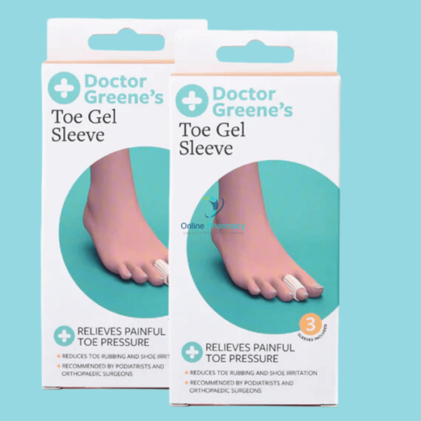 Doctor Greenes Toe Gel Sleeve Twin Pack