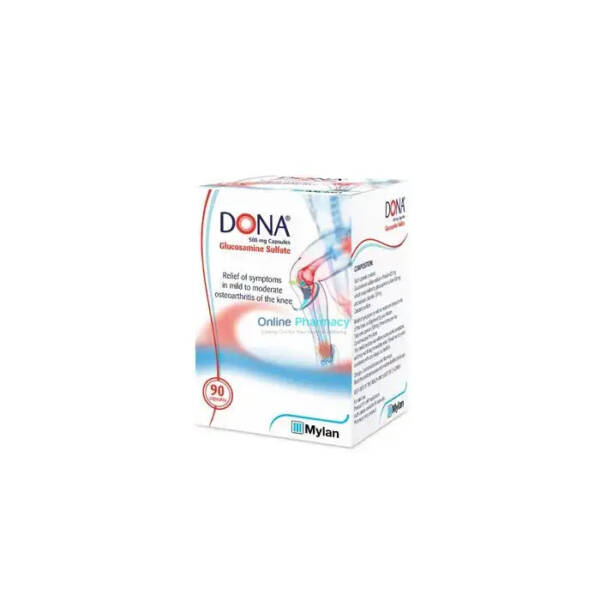 DONA Glucosamine Sulfate 500mg Capsules - 90 Pack