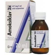 AMOX/CLAVULANIC (AMOKSIKLAV) 457MG SUSP 70ML