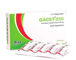 GACET 250 MG SUPPOSITORIES 2 x 5