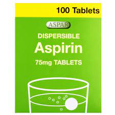 Aspirin Dispersible Tablets 75mg x 100