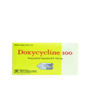 DOXYCYCLINE CAPS 100MG 200? (ECL) PER STRIP