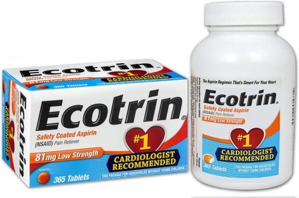 Ecotrin Aspirina ent?rica revestida de seguridad, 81 mg comprimidos de baja resistencia 45 tabletas |