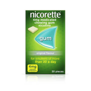 Nicorette 4mg Original Flavour Gum 30 Piece