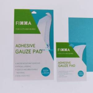 Fixxa Adhesive Gauze Pads 7.5cm x 7.5cm - 6 Pack