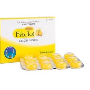 FRICKS HERBAL LOZENGES HONEY/LEMON 72S