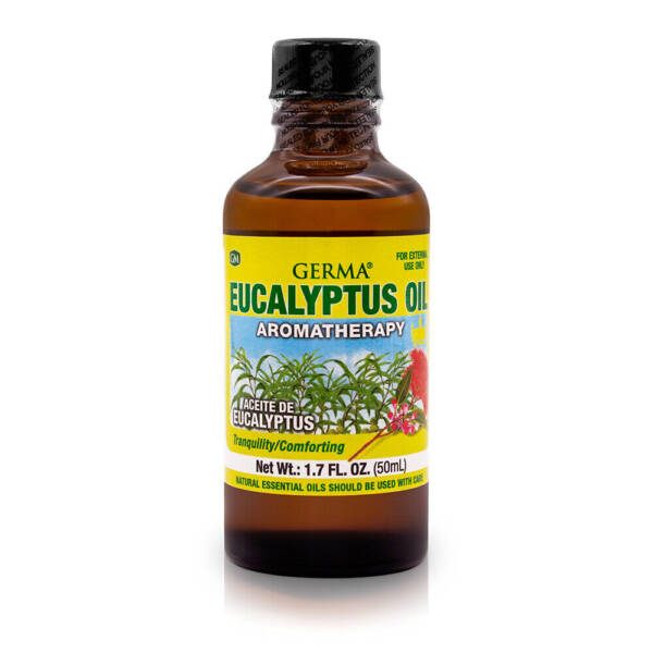 Germa Eucalyptus Essential Oil. For Aromatherapy. Undiluted. Natural and Pure. Soothing Relaxation Aid. 1Oz.