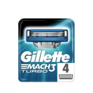 Gillette Mach3 Turbo Blades - 4 pack