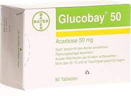 ACARBOSE (GLUCOBAY) 50MG TABS 90?s