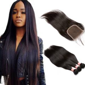 indian hair with closure