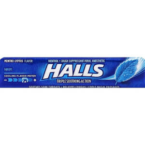 Halls Cough Suppressant/Oral Anesthetic 9 Ea