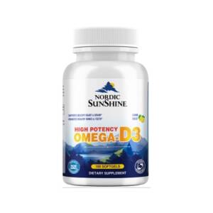 Nordic Sunshine High Potency Omega 1280mg, D3 25mg