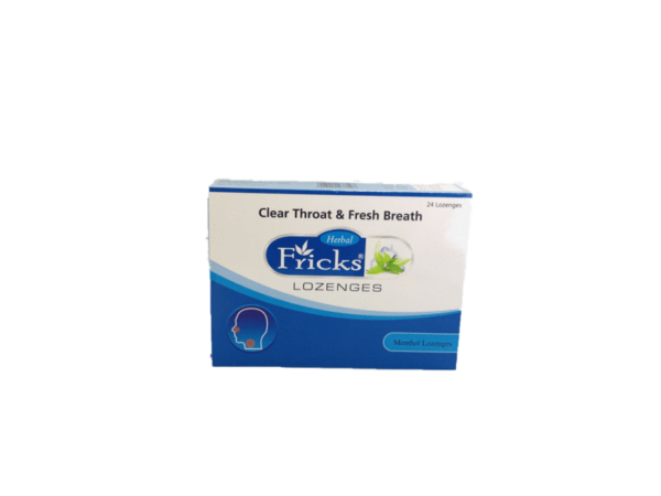 FRICKS HERBAL LOZENGES MENTHOL 72S