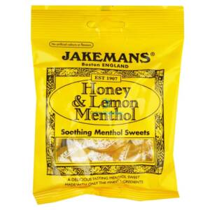 Jakemans Honey & Lemon Menthol Soothing Sweets - 100g