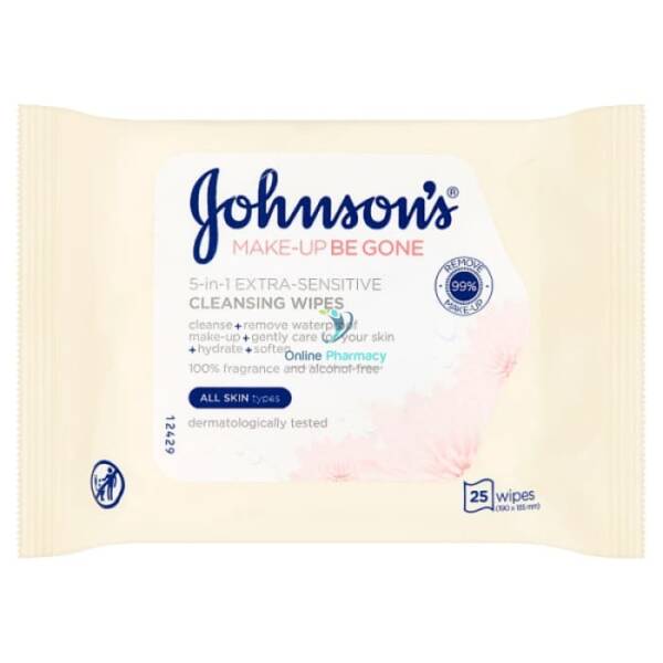 Johnsons Make-Up Be Gone Wipes - 25 Wipes