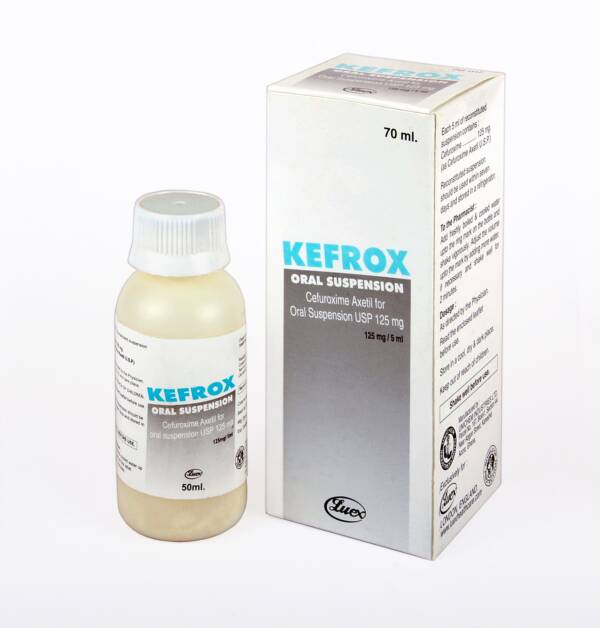KEFROX 125MG/5ML SUSPENSION LUEX