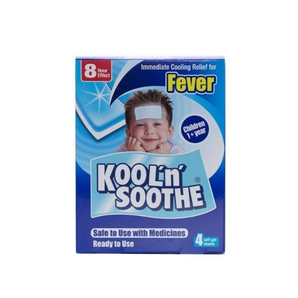 Kool N Soothe Fever Soft Gel Sheets 4 Pack