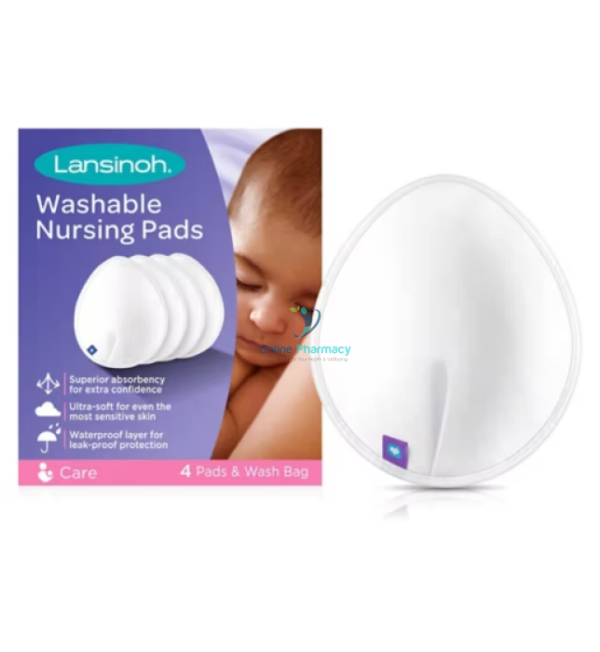 Lansinoh Washable Nursing Pads 4's