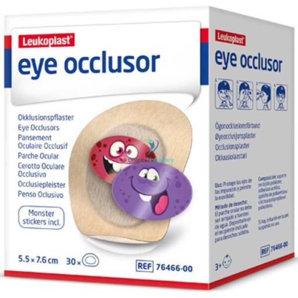 Leukoplast Eye Occlusor Child 3+ (5.5cm x 7.6cm) - 30 Pack