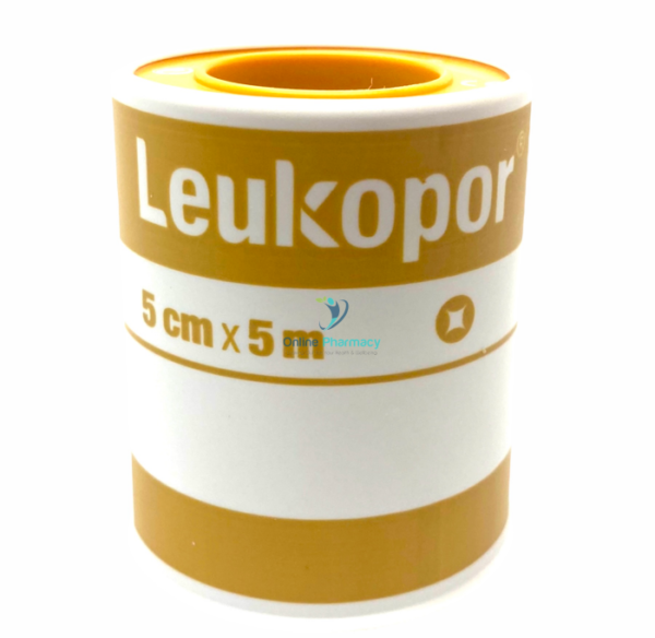 Leukopor Paper Adhesive Tape - 5cm x 5m