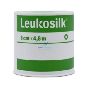 Leukosilk White Easy Tear Adhesive Tape - 5cm x 4.6m