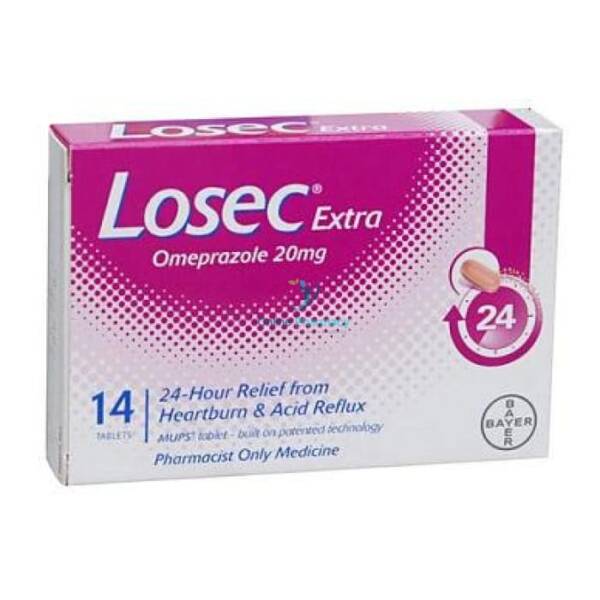 Losec Control Omeprazole 20mg Tablets - 7 / 14 Pack