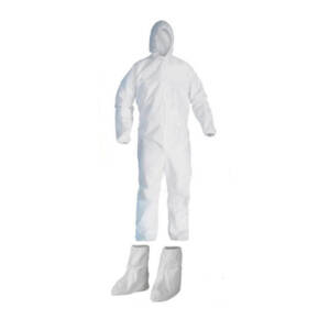 Medical Gown (PPE) | Made by Tefetta Fabric 60gsm | Including Head Cover and Shocks | Washable and Reusable