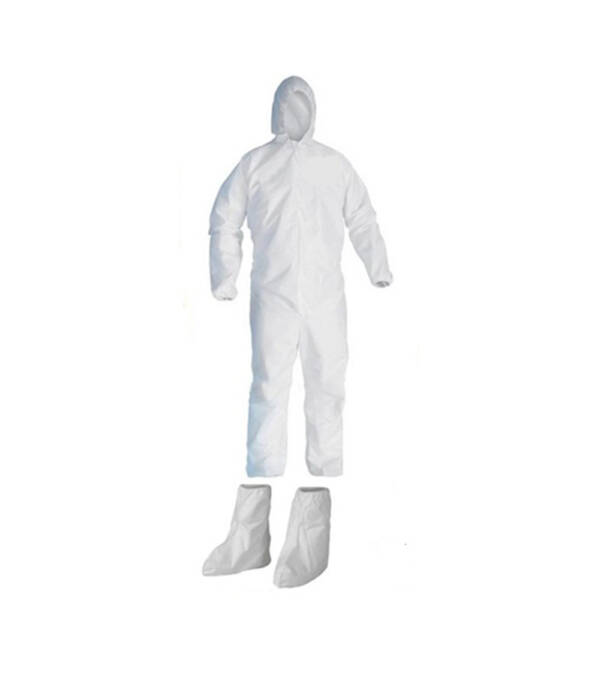 Medical Gown (PPE) | Made by Tefetta Fabric 60gsm | Including Head Cover and Shocks | Washable and Reusable