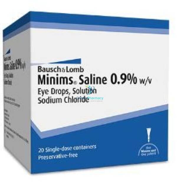 Minims Sodium Chloride 0.9% Saline  - 20 Pack