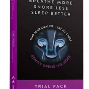 Mute Nasal Dilator For Better Breathing & Snoring Reduction - Trial Pack, 3 Sizes