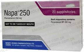 NAPA 250mg Suppositories 1x5s