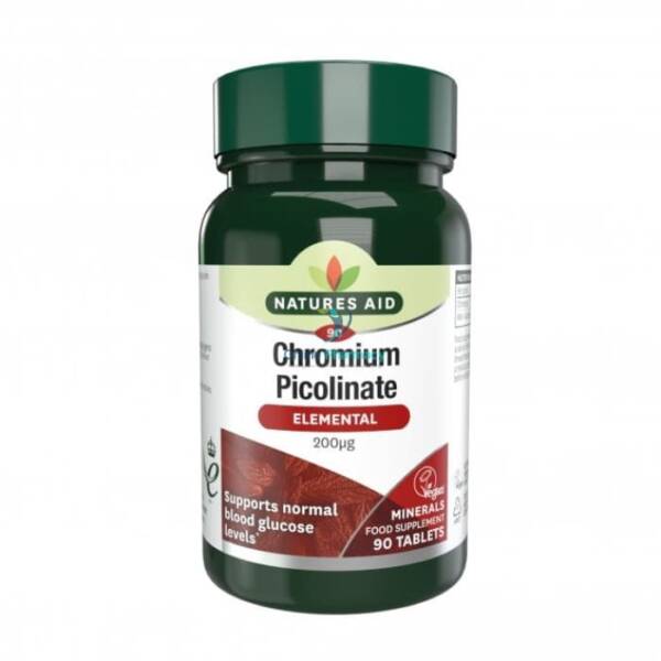 Natures Aid Chromium Picolinate 200ug - 90 Pack