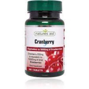 Natures Aid Cranberry 200mg - 30 Pack