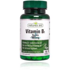 Natures Aid Vitamin B1 Thiamin Hydrochloride 100mg - 90 Pack