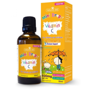 Natures Aid Vitamin C 100mg Mini Drops For Infants - 50ml