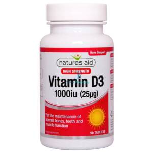 Natures Aid Vitamin D3 1000iu - 90 Pack
