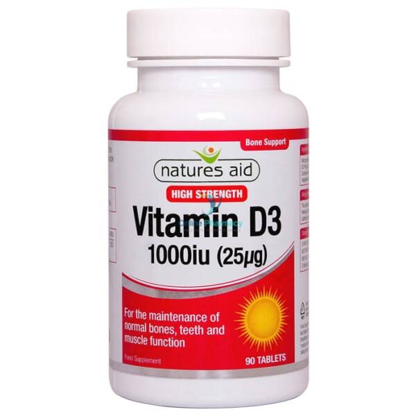 Natures Aid Vitamin D3 1000iu - 90 Pack
