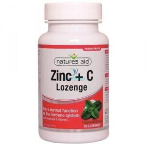 Natures Aid Zinc + C Rosehip Lozenges - 30 Pack