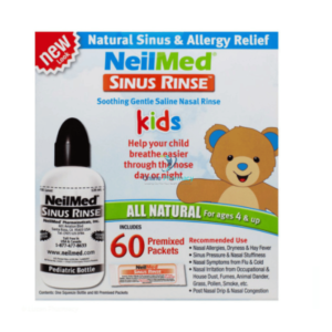 NeilMed Paediatric Starter Kit - 120ml Bottle and 60 Premixed Sachets
