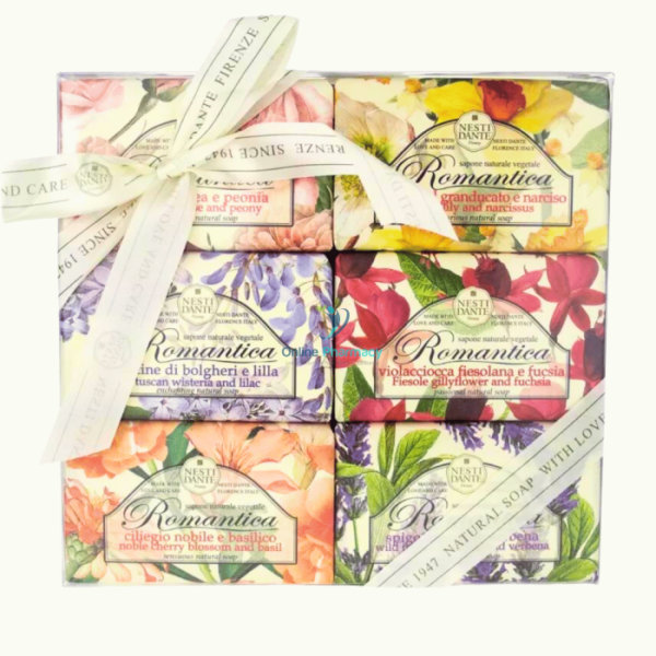 Nesti Dante Romantica Soap Assortmentset 6x150g