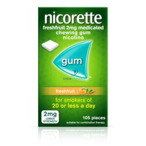 Nicorette Freshfruit Gum 2mg - 105 Pack