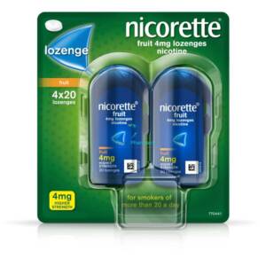 Nicorette Fruit Lozenge 4mg - 80 Pack