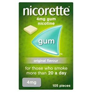 NICORETTE GUM ORIGINAL 4MG 105S