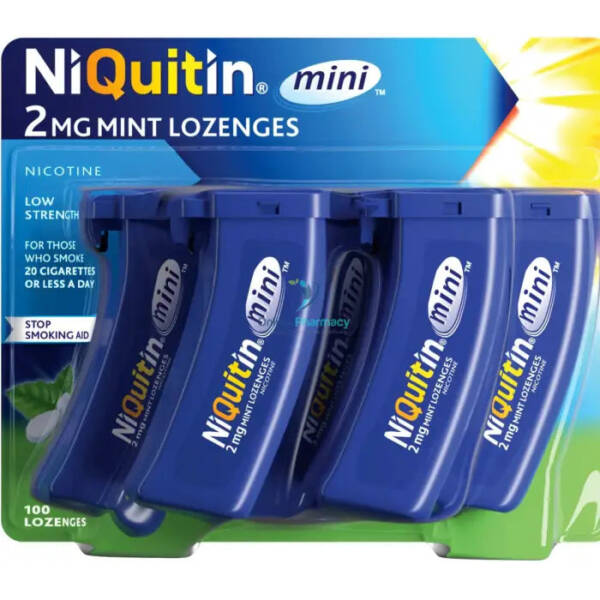 Niquitin Mini 2mg Mint Lozenges - 20 / 60 / 100 Pack